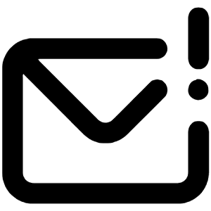 Envelope Exclamation Icon from Unicons Line Set