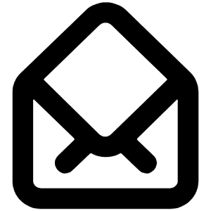 Envelope Open Icon from Unicons Line Set