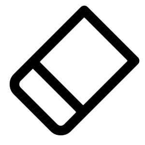 Eraser Icon from Radix Set