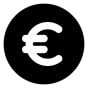 Euro Circle Icon from Majesticons Solid Set