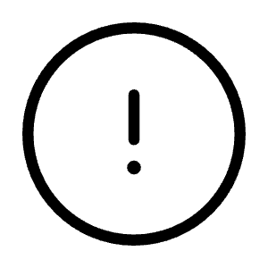 Exclamation Circle Icon from Unicons Thinline Set