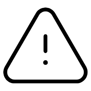 Exclamation Triangle Icon from Unicons Thinline Set