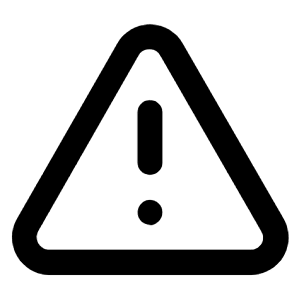 Exclamation Triangle Icon from Unicons Line Set