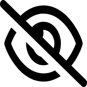 Eye Slash Icon from Font Awesome Regular Set