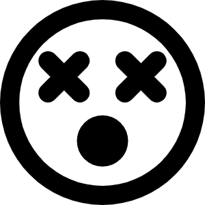 Face Dizzy Icon from Font Awesome Regular Set
