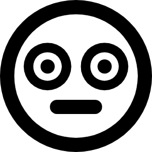 Face Flushed Icon from Font Awesome Regular Set