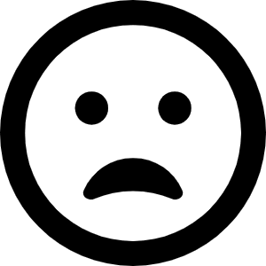 Face Frown Open Icon from Font Awesome Regular Set