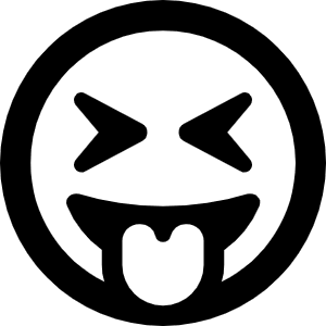 Face Grin Tongue Squint Icon from Font Awesome Regular Set