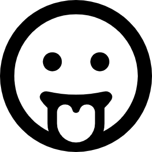 Face Grin Tongue Icon from Font Awesome Regular Set