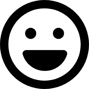 Face Laugh Icon from Font Awesome Regular Set