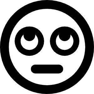 Face Rolling Eyes Icon from Font Awesome Regular Set