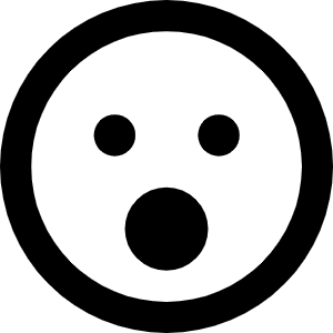 Face Surprise Icon from Font Awesome Regular Set