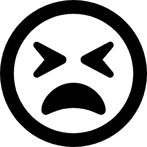 Face Tired Icon from Font Awesome Regular Set