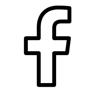 Facebook F Icon from Unicons Thinline Set