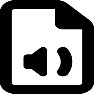 File Audio Icon from Font Awesome Regular Set