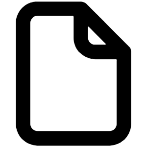 File Blank Icon from Unicons Line Set