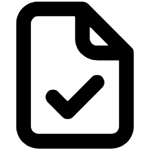 File Check Icon from Unicons Line Set
