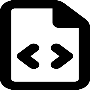 File Code Icon from Font Awesome Regular Set