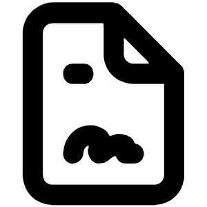 File Contract Icon from Unicons Line Set