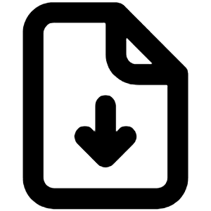 File Download Icon from Unicons Line Set