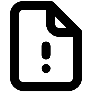 File Exclamation Icon from Unicons Line Set