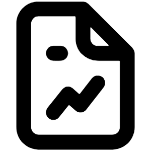 File Graph Icon from Unicons Line Set