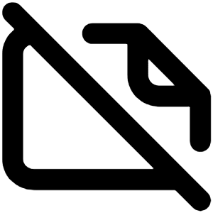 File Lanscape Slash Icon from Unicons Line Set