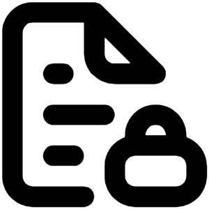 File Lock Alt Icon from Unicons Line Set