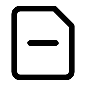 File Minus Icon from Radix Set