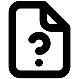File Question Icon from Unicons Line Set
