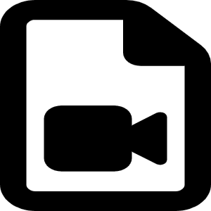 File Video Icon from Font Awesome Regular Set