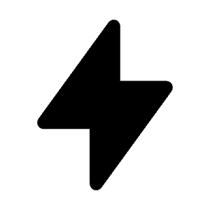 Flash Icon from Iconoir Solid Set