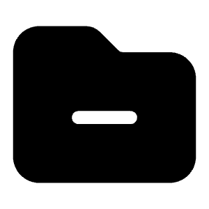 Folder Minus Icon from Heroicons Solid Set