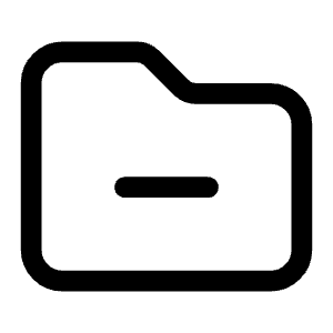 Folder Minus Icon from Heroicons Outline Set