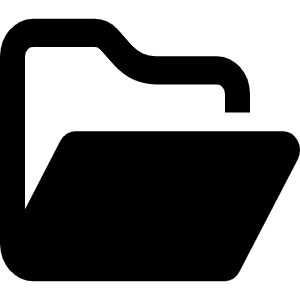 Folder Open Icon from Font Awesome Regular Set