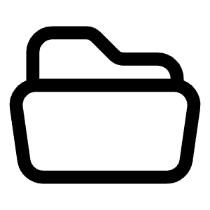 Folder Open Icon from Heroicons Outline Set