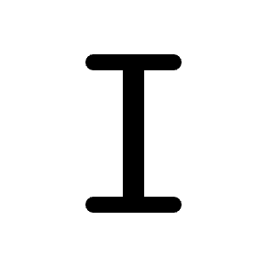 Font Roman Icon from Radix Set