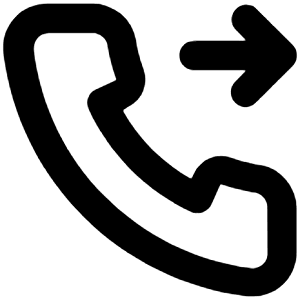 Forwaded Call Icon from Unicons Line Set