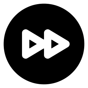 Forward Circle Icon from Majesticons Solid Set
