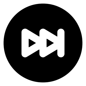 Forward End Circle Icon from Majesticons Solid Set