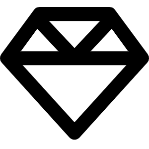 Gem Icon from Font Awesome Regular Set