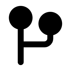 Git Branch Icon from Majesticons Solid Set