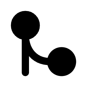 Git Merge Icon from Majesticons Solid Set