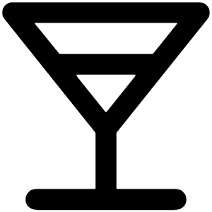 Glass Martini Alt Icon from Unicons Line Set