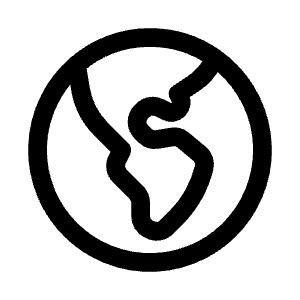 Globe Americas Icon from Heroicons Outline Set