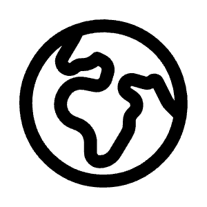 Globe Europe Africa Icon from Heroicons Outline Set