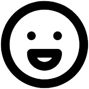 Grin Icon from Unicons Line Set