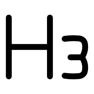 H3 Icon from Heroicons Solid Set