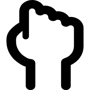 Hand Back Fist Icon from Font Awesome Regular Set