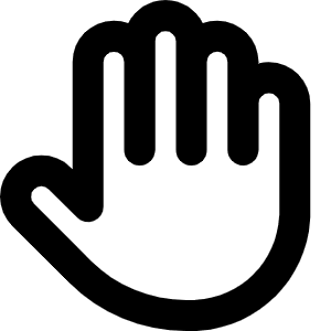 Hand Icon from Font Awesome Regular Set